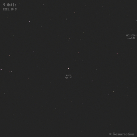 小惑星 9 メティス 2026.10.9