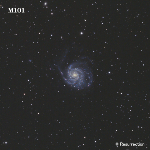 M101　 回転花火銀河