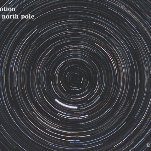 北極星近傍の日周運動