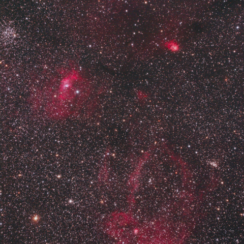 バブル星雲～クワガタ星雲 付近