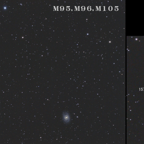 M95, M96, M105と小惑星