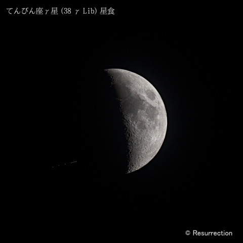 てんびん座γ星　星食
