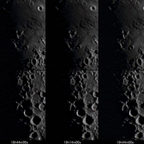 月面Ｘ，月面Ｖの変化