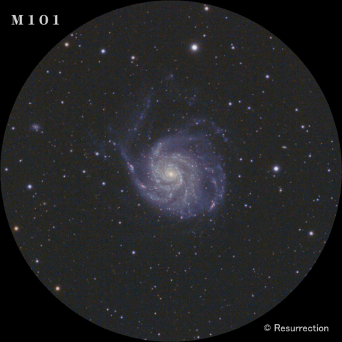 M101　回転花火銀河