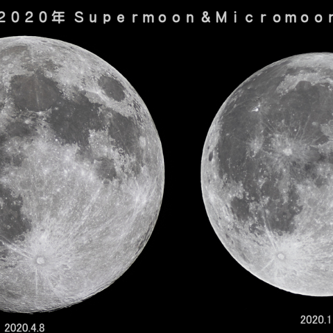 2020年 スーパームーン＆マイクロムーン