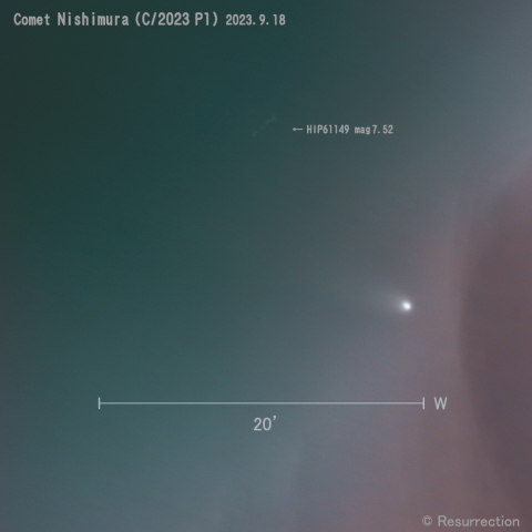 西村彗星 (C/2023 P1) 2023.9.18