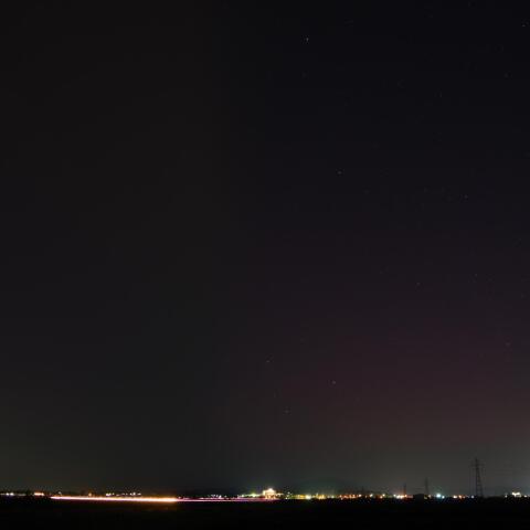 青森県津軽地方　オーロラ確認