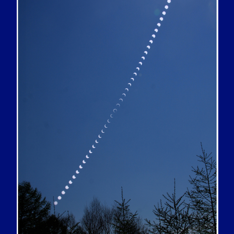木曽御岳山での金環日食