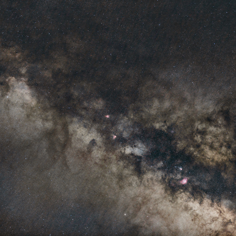 いて座からたて座にかけて