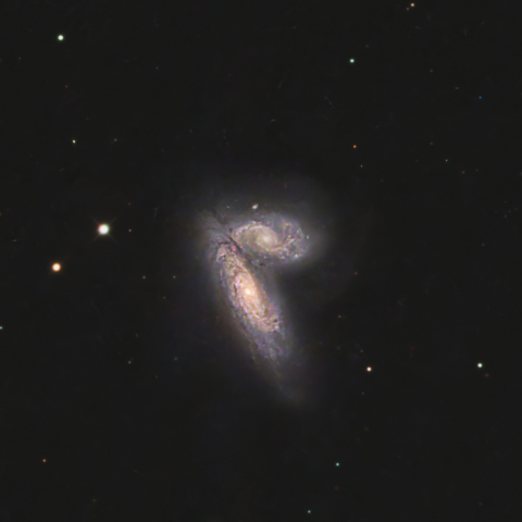 NGC4567＆4568 バタフライ銀河（旧愛称：シャム双生児銀河）