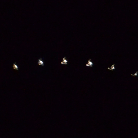 ＩＳＳの形をはじめて撮影できました