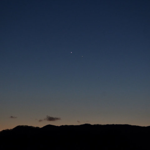 １月１２日の金星と水星