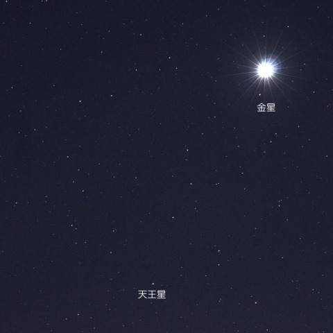 金星と天王星の接近