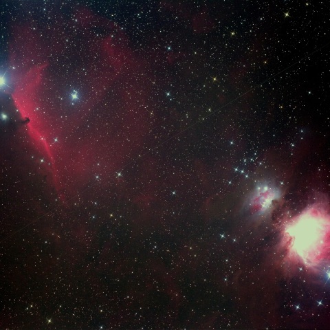 馬頭星雲とオリオン星雲
