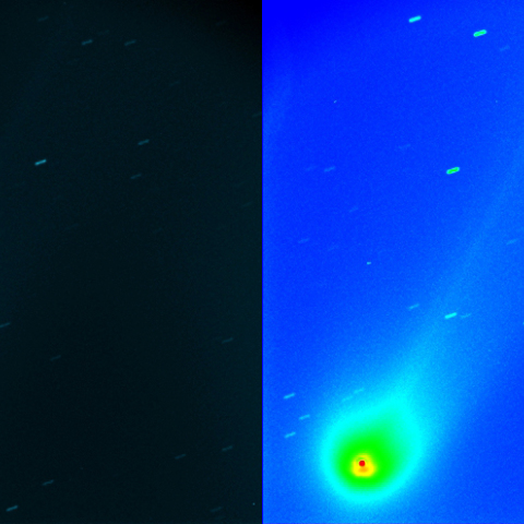 １２月２日朝のLovejoy彗星