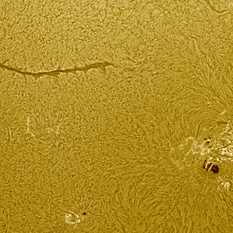 AR2192と長大ダークフィラメント