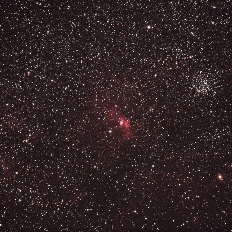 バブル星雲・M52・流星