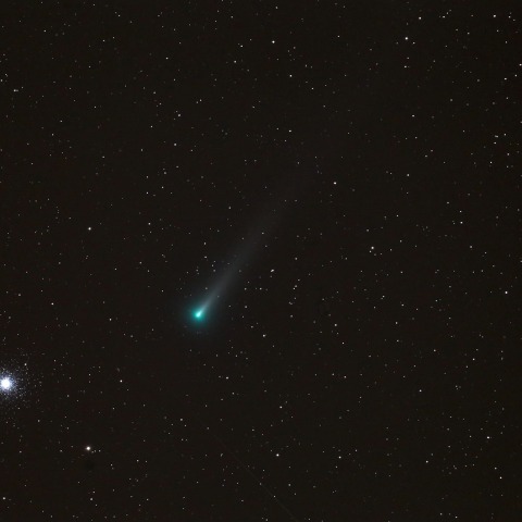 12月3日未明のレナ―ド彗星とM3