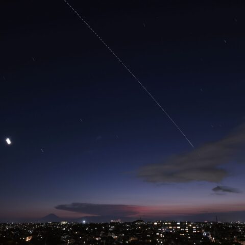 富士山と国際宇宙ステーション（2025.07.29）