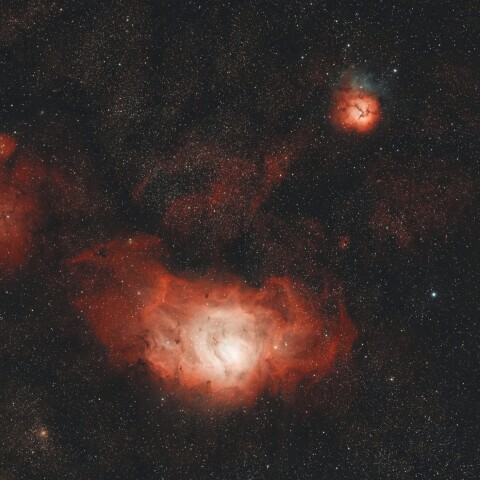 猫の手星雲、干潟星雲、三裂星雲