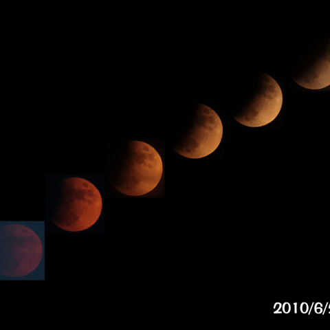 2010年6月26日、部分月食＠八戸