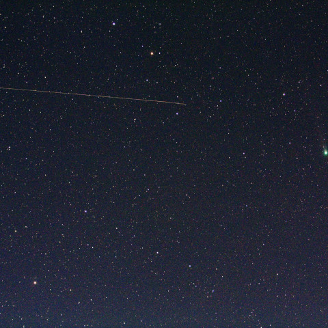 ラブジョイ彗星と若田光一さん搭乗のISS