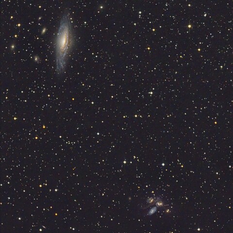 NGC7331とステファンの5つ子銀河