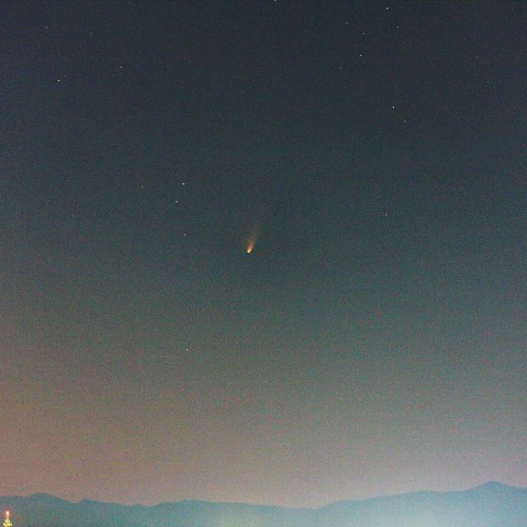 アパラチアに沈むパンスターズ彗星