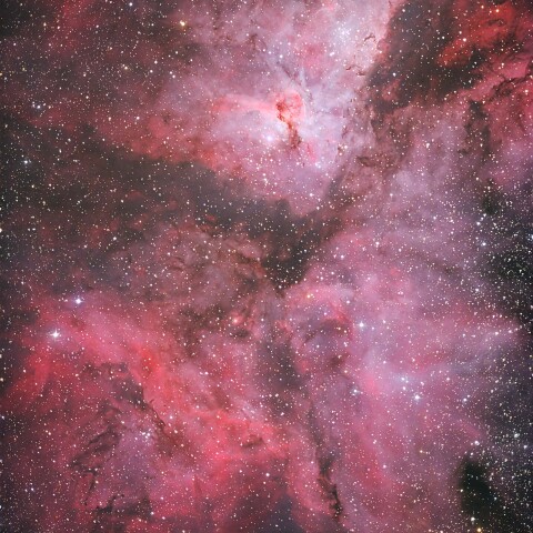 エータカリーナ星雲中心部