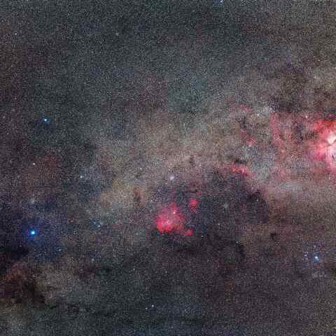 南十字とηカリーナ星雲