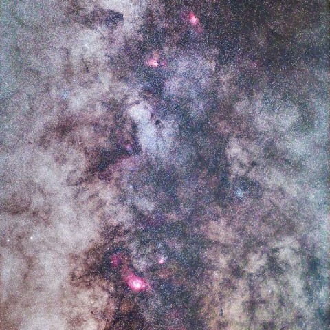 いて座の天の川とメシエ天体