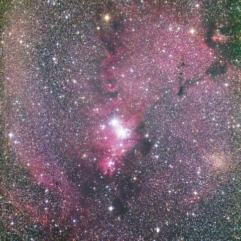 いっかくじゅう座S付近の星雲