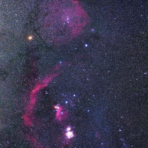 オリオン座の散光星雲