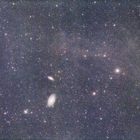 M81、M82付近の分子雲