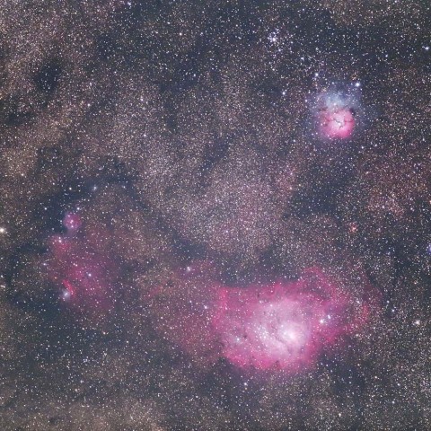 M8、M20とNGC6559