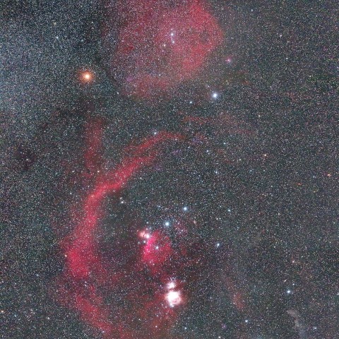 オリオン座の星雲・分子雲