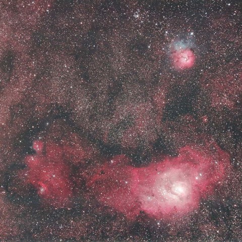 M8、M20とNGC6559