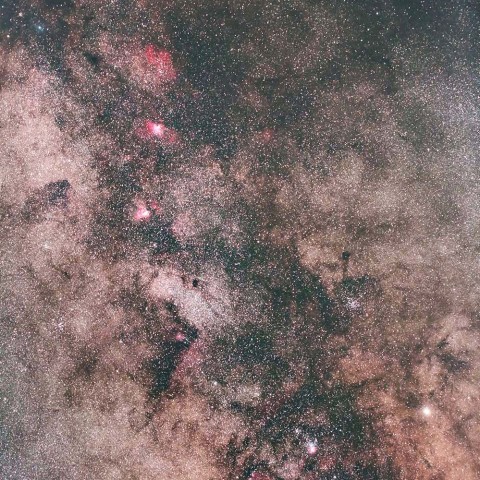 いて座付近の天の川