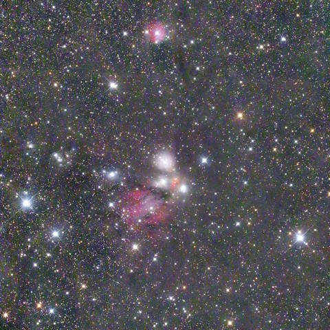NGC2182付近の星雲