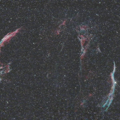 Duoナローバンドフィルターによる網状星雲