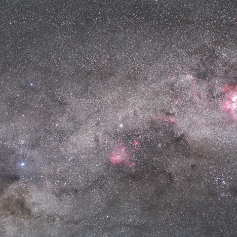 南十字とηカリーナ星雲