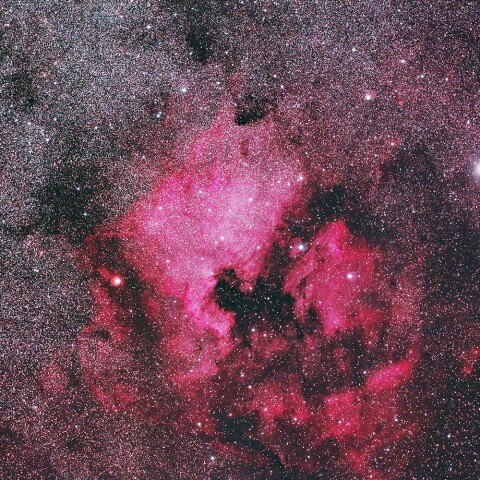 NGC7000 北アメリカ星雲付近