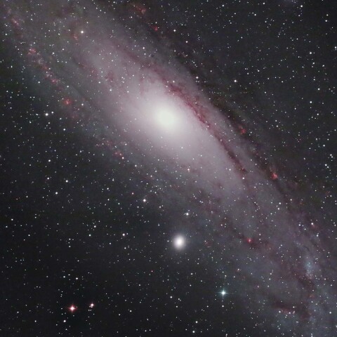 Astro-Duoフィルターで撮影したM31アンドロメダ銀河
