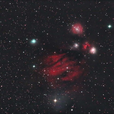 NGC2182付近の星雲
