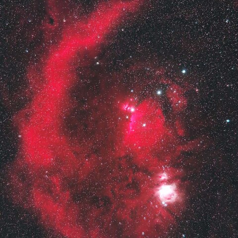 オリオン座の散光星雲