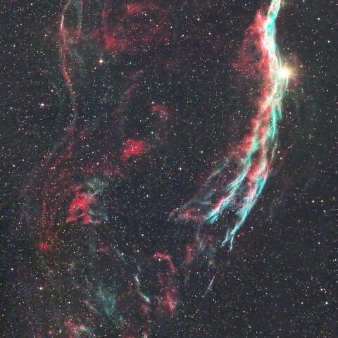 網状星雲 NGC6960付近