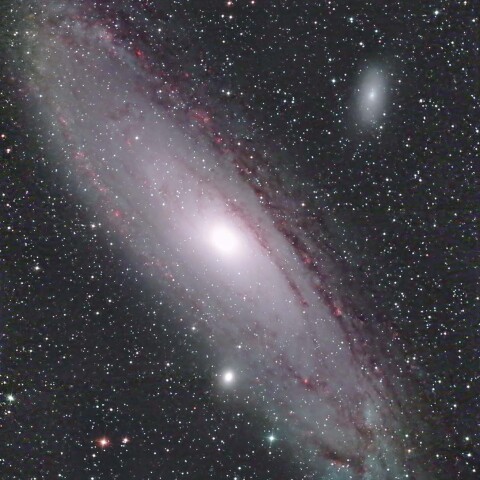 ナローバンドで撮影したアンドロメダ銀河