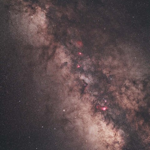 いて座付近の天の川