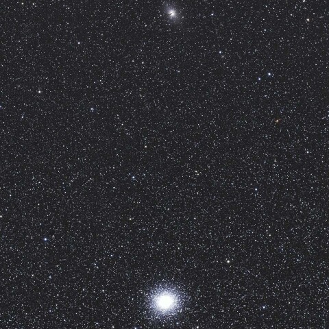 オメガ星団とNGC5128