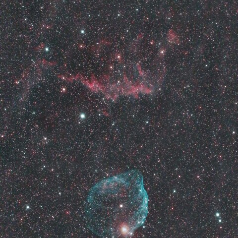 ミルクポット星雲付近